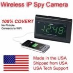 RCA Clock Radio Wireless IP Spy Camera