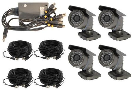 4 Channel Wired USB DVR Complete System