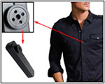 All-in-One Shirt Button Spy Camera DVR w/ 4GB & Time/Date Stamp
