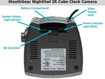 SleuthGear NightOwl IR Clock Radio Spy Camera DVR