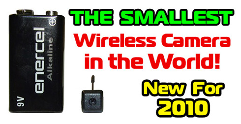 World's SMALLEST Wireless 2.4GHz Color Spy Camera
