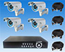 4 Wired Hi-Res 420LOR CCD Surveillance Cameras w/ 250GB H.264 Network DVR