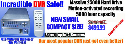 Standard 4 Camera DVR w/ 250GB HDD
