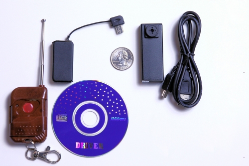 Button Spy Camera/DVR With Remote