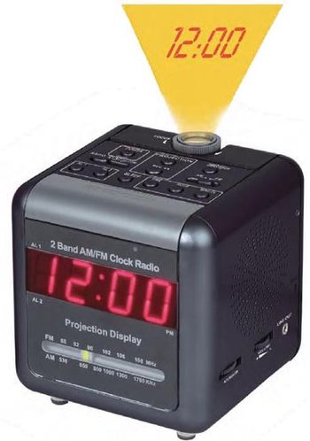 Nitespy 520 Dual Band AM/FM Clock Radio with DVR