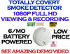 SecureShot 1080p Hi-Def<br>Smoke Detector Spy Cam/DVR