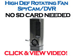 Bush Baby 3 Fan High-Def Spy Cam/DVR