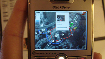 Command & Control using GPS tracking & Blackberry Phone