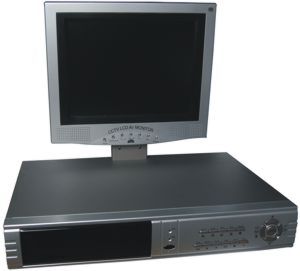 4 channel embedded dvr with monitor