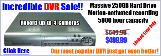 Hidden camera or spy cam DVD recorder with 5000 hour capacity