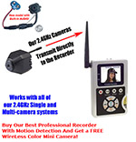 Professional 2.4GHz Receiver & Recorder with FREE Spy Camera