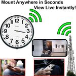 4G LTE All-in-One Battery Powered Wall Clock Spy Camera