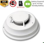 SecureGuard Battery Powered Commercial Grade Smoke Detector Spy Camera (Non-Wi-Fi