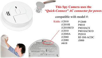 K4618 1080P WiFi Smoke Detector Spy Camera (Custom