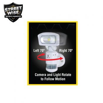 Nightwatcher Robotic LED Light w/HD Spy Camera & WiFi