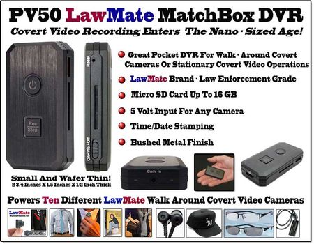 LawMate Covert Matchbox Sized DVR