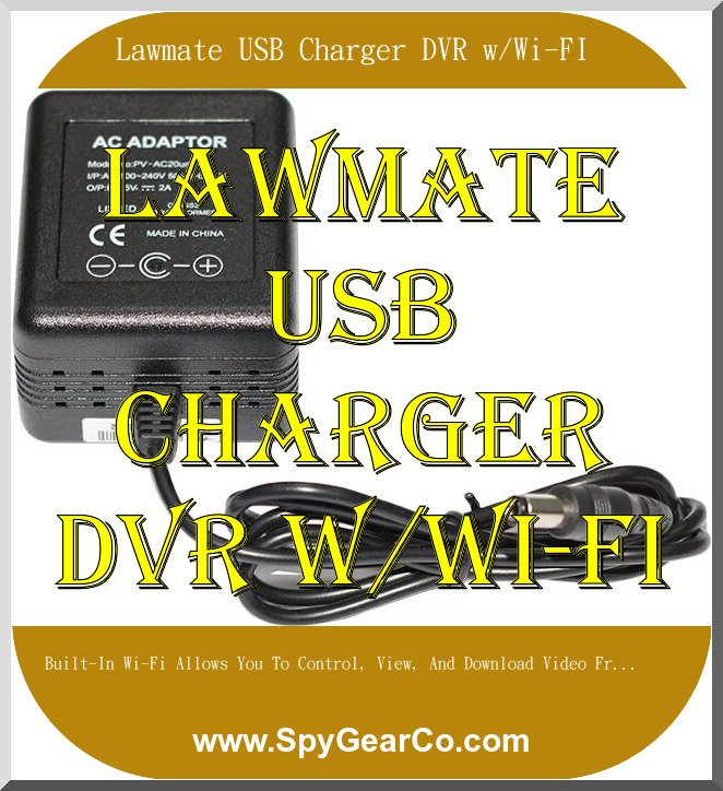 Lawmate USB Charger DVR w/Wi-FI