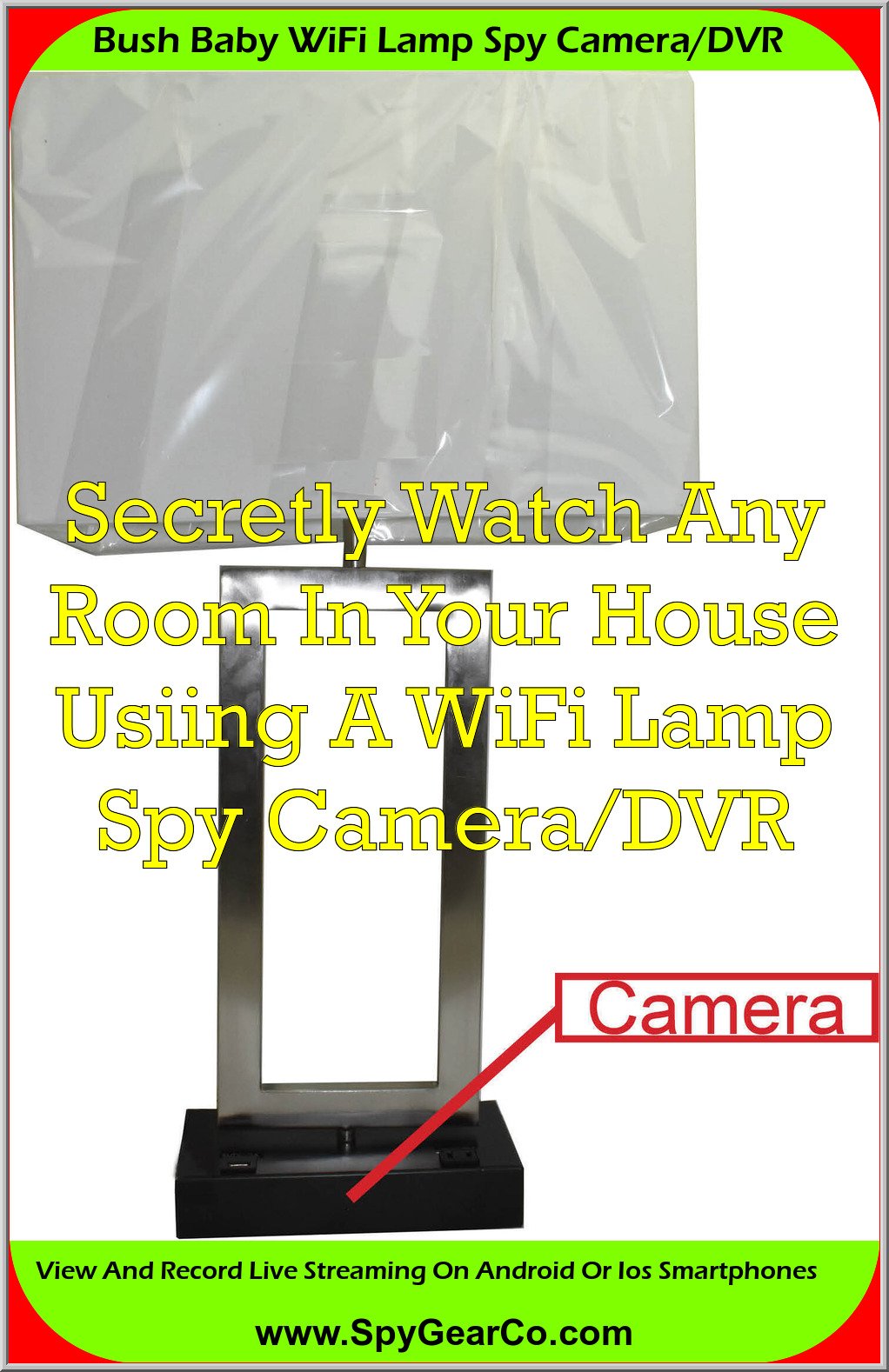 Bush Baby WiFi Lamp Spy Camera/DVR