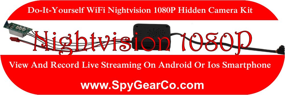 Do-It-Yourself WiFi Nightvision 1080P Hidden Camera Kit