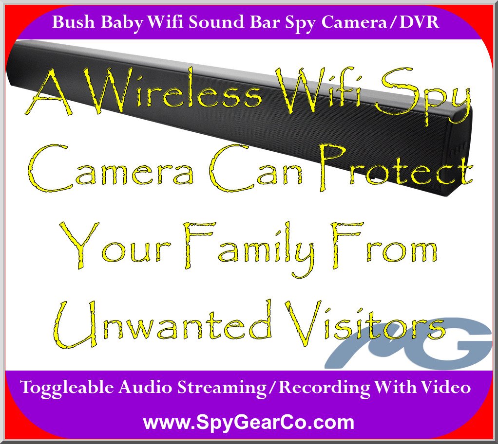 Bush Baby Wifi Sound Bar Spy Camera/DVR