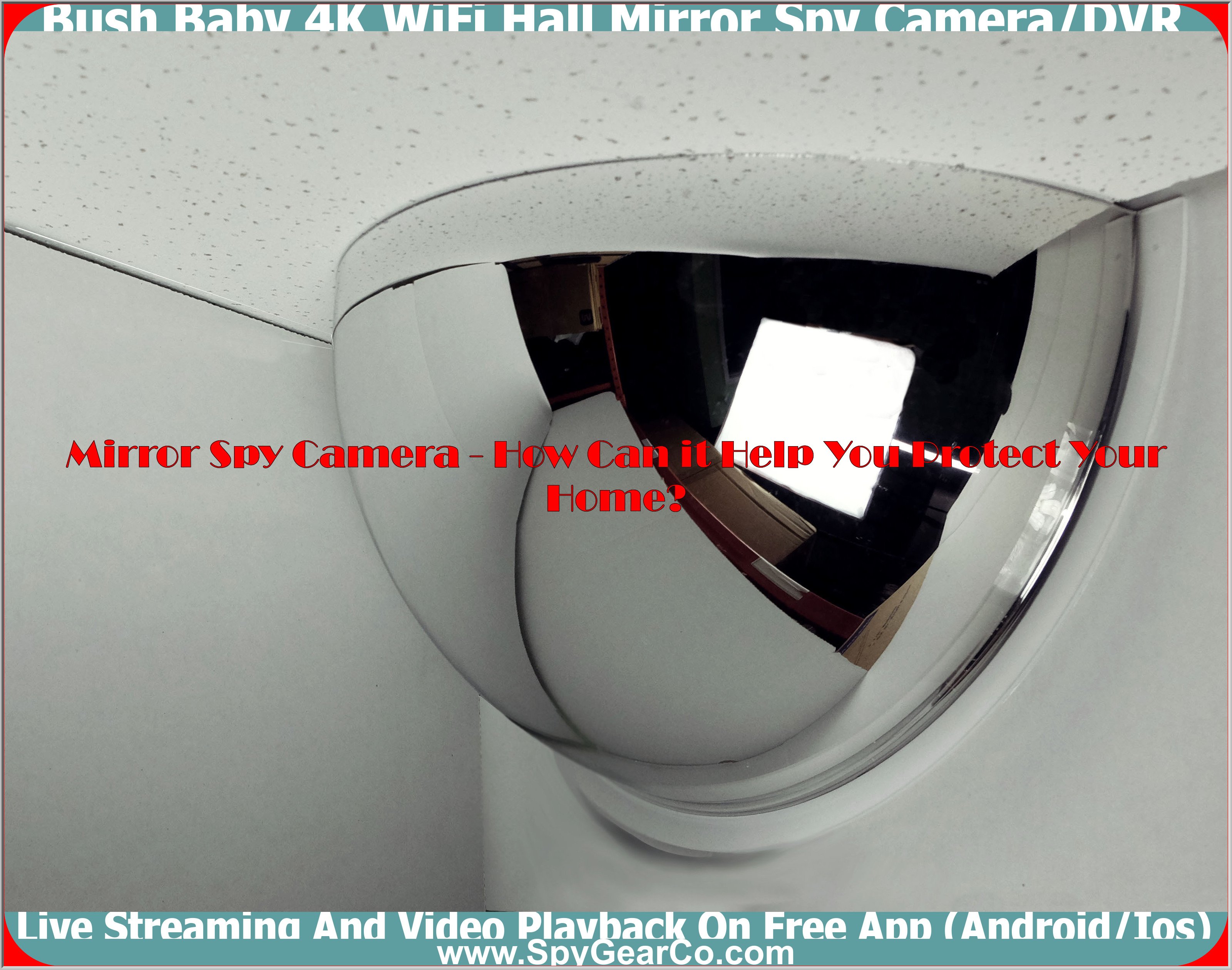 Bush Baby 4K WiFi Hall Mirror Spy Camera/DVR