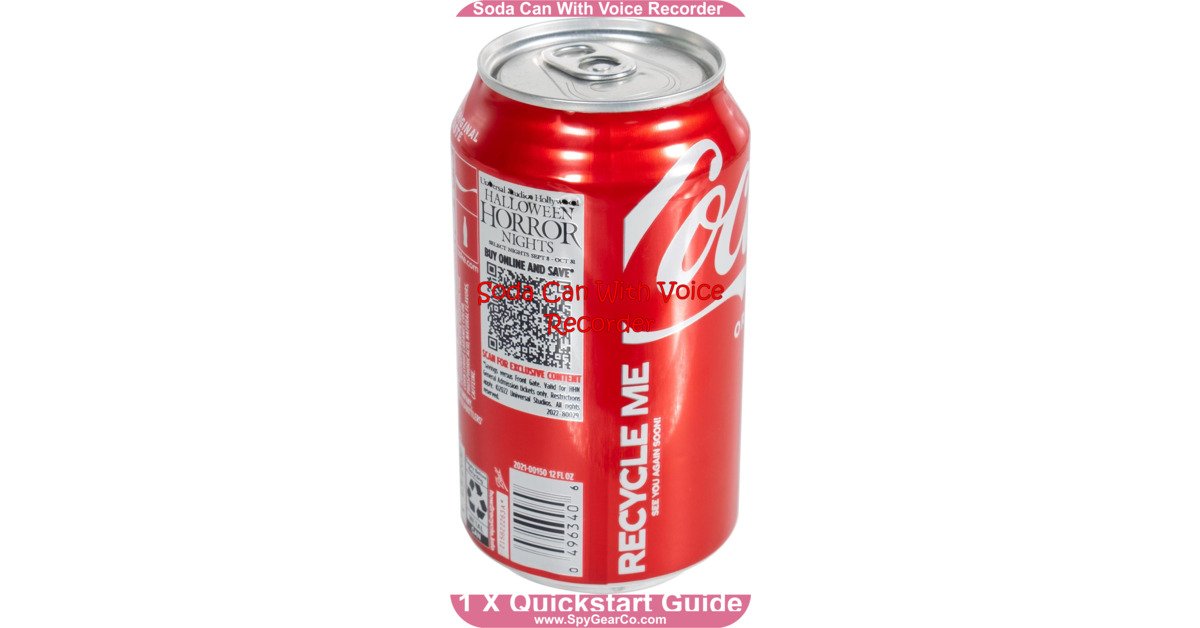 Soda Can With Voice Recorder