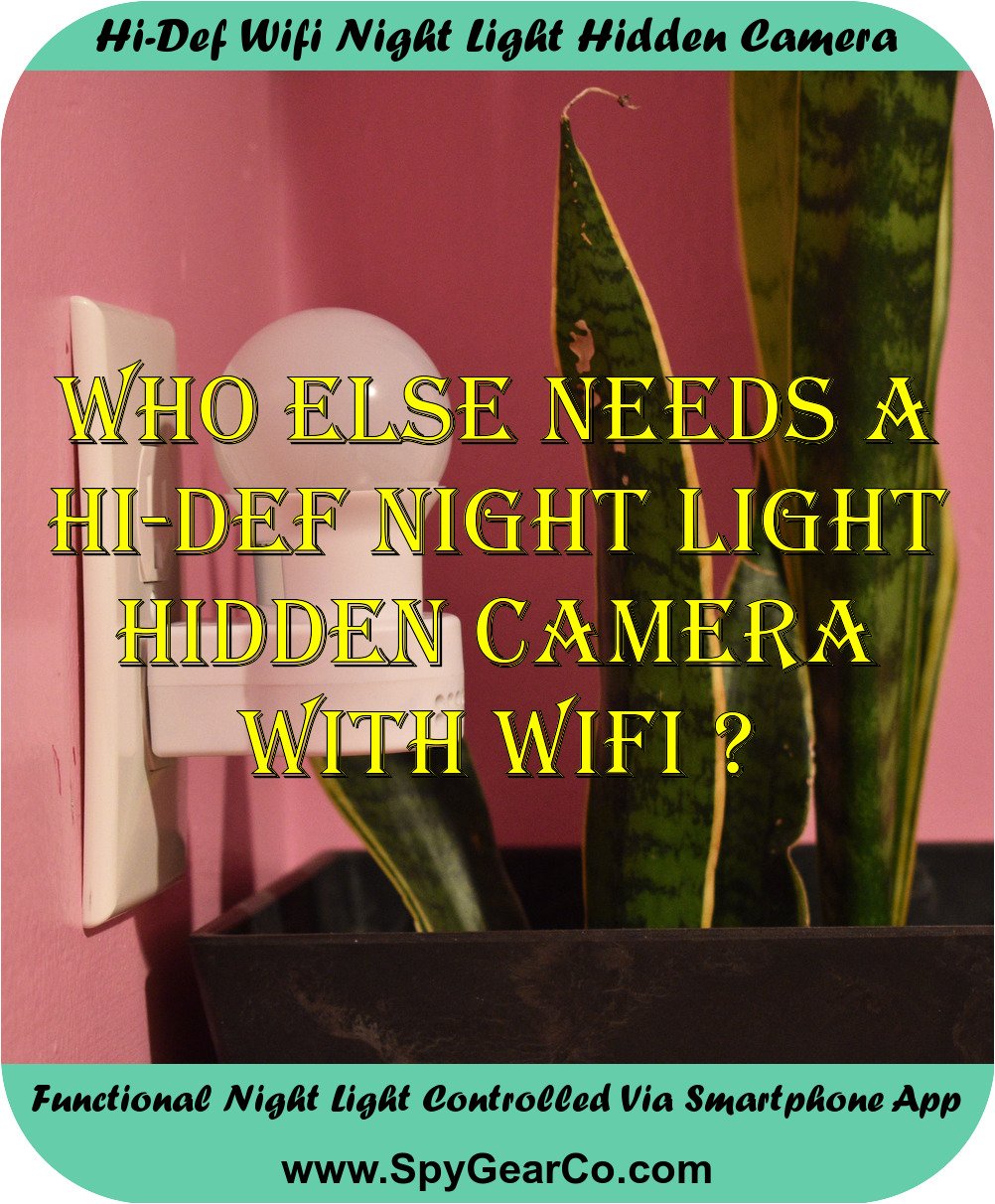 Hi-Def Wifi Night Light Hidden Camera