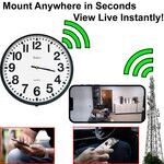 4G LTE All-in-One Battery Powered Wall Clock Spy Camera/DVR
