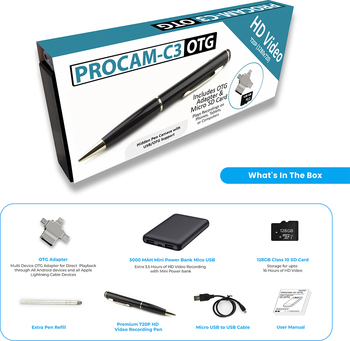 PROCAM-C3-OTG 720P HD DVR 128GB – PBN – TEC