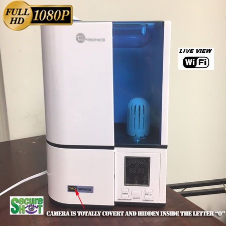 Secure Shot HD Live View Humidifier Spy Camera/DVR