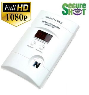 SecureShot Full High Definition 1080P CO2 Detector Camera/DVR