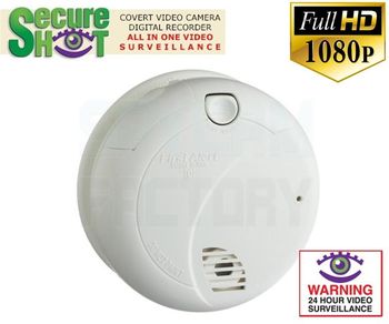 SecureShot First Alert Smoke Detector Camera/DVR w/NightVision & 6 Month Battery