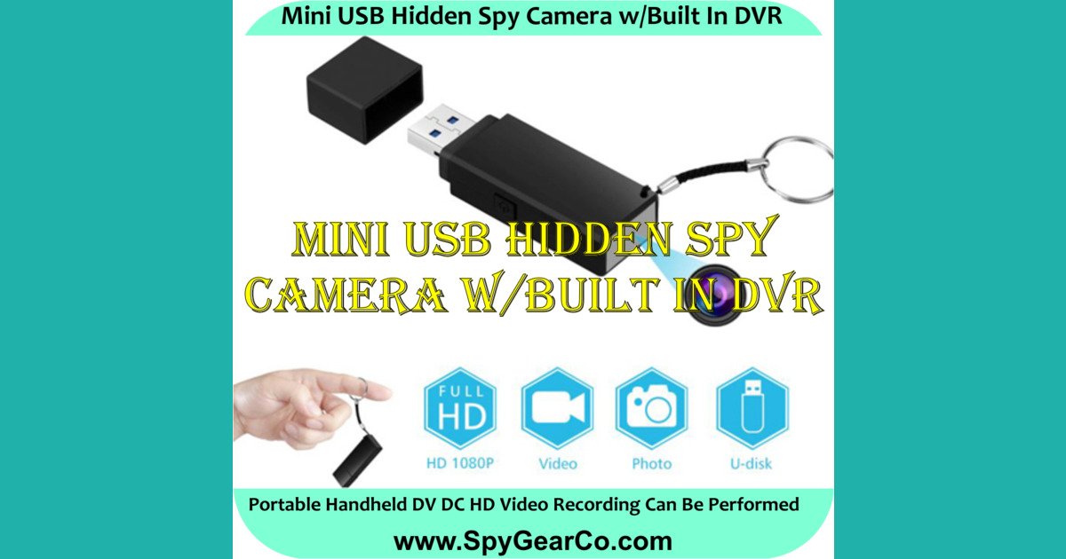 Mini USB Hidden Spy Camera w/Built In DVR