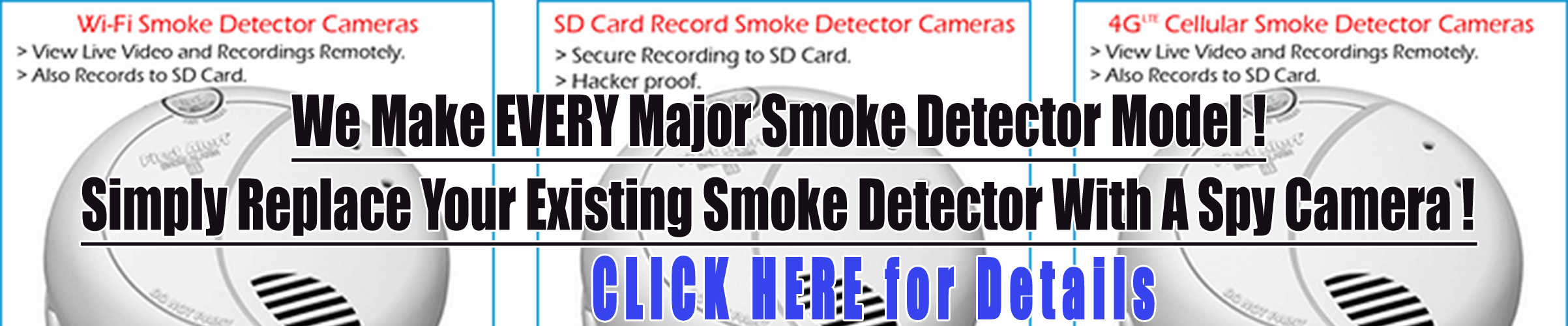 Smoke Detector Spy Cameras