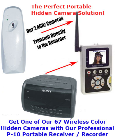 Portable DVR Recorder with Hidden Camera Camera